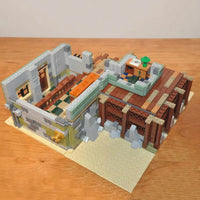 Thumbnail for Building Blocks Building Blocks City Street MOC Old Fishing Store Bricks Toys Construction Set Toys - 19