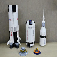 Thumbnail for Building Blocks MOC Ideas USA Apollo Saturn V Space Rocket - 12
