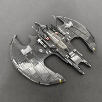 Thumbnail for Bat-shaped vehicle model with intricate details from Building Blocks Movie Batman 1989 MOC