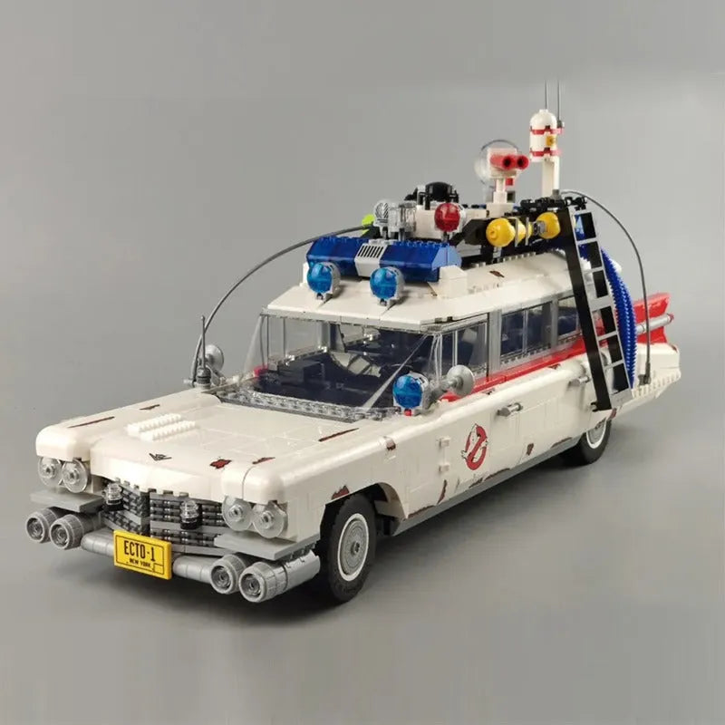 Building Blocks MOC Building Blocks Movie ECTO-1 Ghostbusters Car - 1