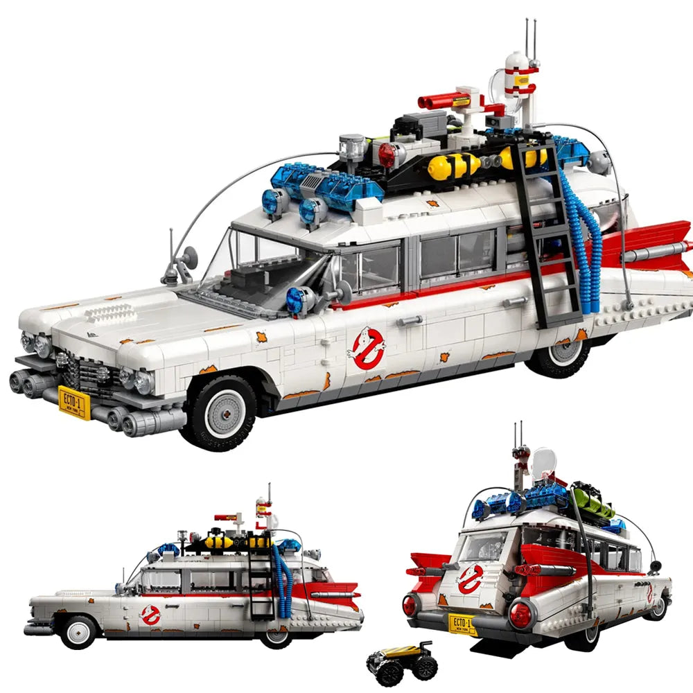Building Blocks MOC Building Blocks Movie ECTO-1 Ghostbusters Car - 3