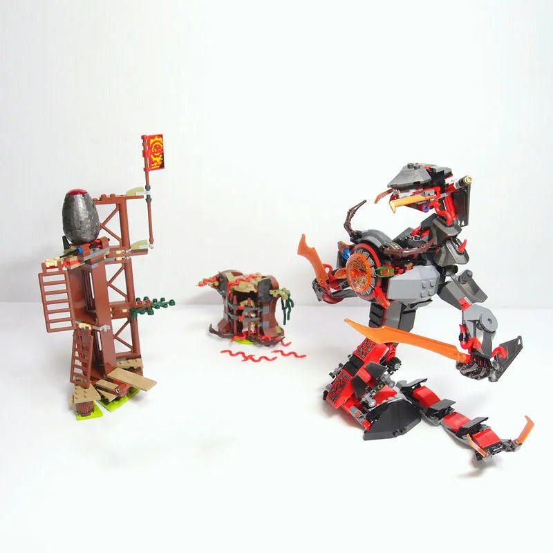 Building Blocks Building Blocks Ninjago Dawn of Iron Doom MOC 06042 Bricks Toy - 1