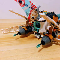 Thumbnail for Building Blocks Building Blocks MOC Ninjago Hydro Bounty Ship Bricks Toy 60086 - 5