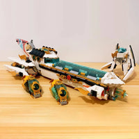 Thumbnail for Building Blocks Building Blocks MOC Ninjago Hydro Bounty Ship Bricks Toy 60086 - 2