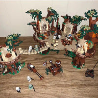 Thumbnail for Building Blocks Star Wars MOC Ewok Village 05047 Bricks Toys - 11