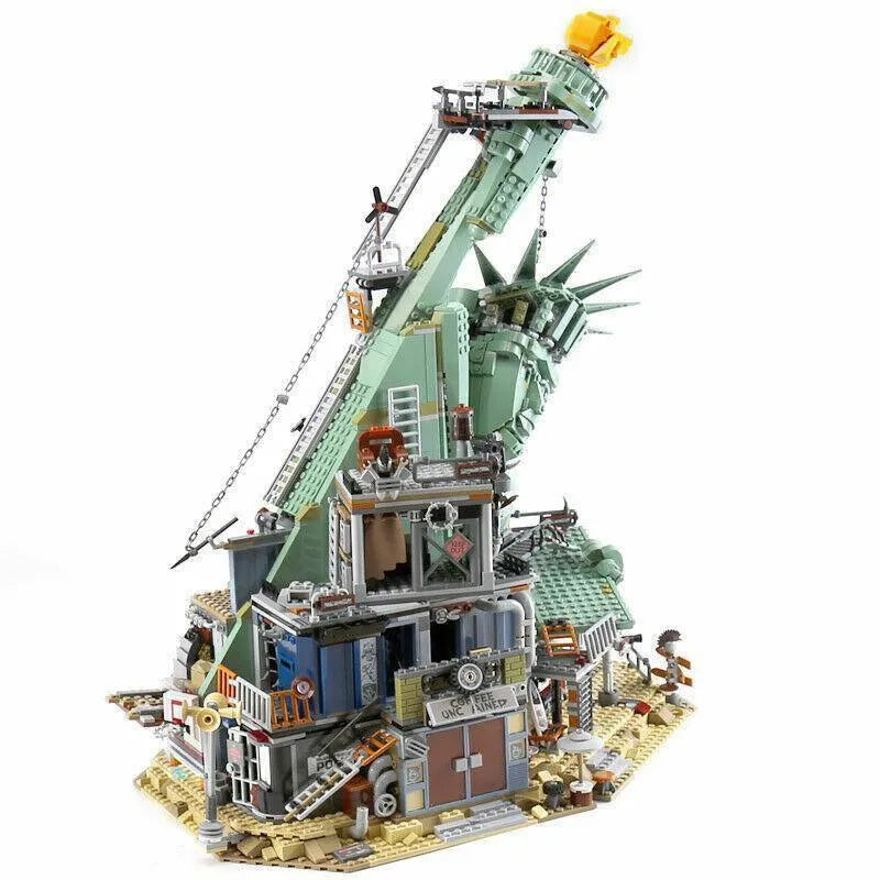 Building Blocks Building Blocks Welcome Apocalypseburg Statue Of Liberty Bricks Toy Construction Set Toys - 4