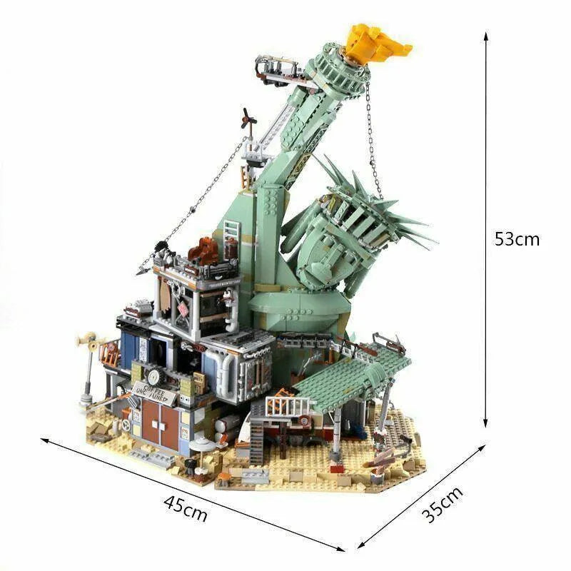 Building Blocks Building Blocks Welcome Apocalypseburg Statue Of Liberty Bricks Toy Construction Set Toys - 3