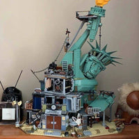 Thumbnail for Building Blocks Welcome Apocalypseburg Statue Of Liberty Bricks Toy - 6