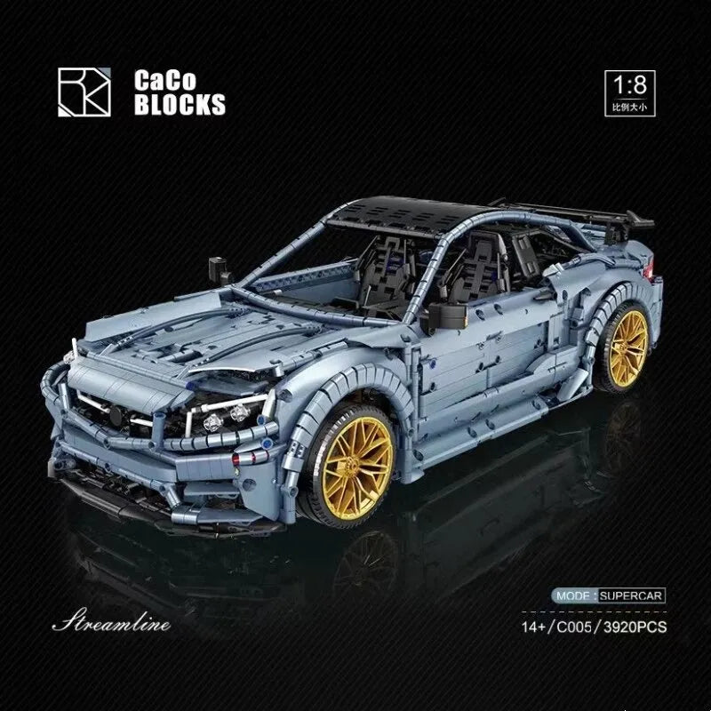 Building Blocks MOC C005 Benz C63 AMG Racing Concept Car Bricks Toy Construction Set Toys - 2
