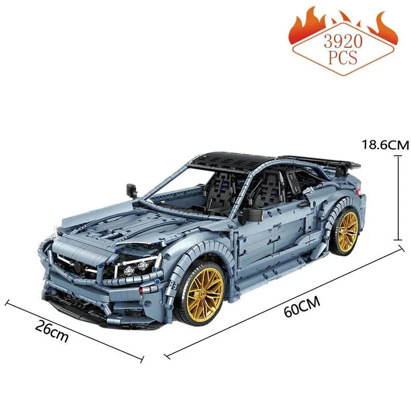 Building Blocks MOC C005 Benz C63 AMG Racing Concept Car Bricks Toy Construction Set Toys - 5