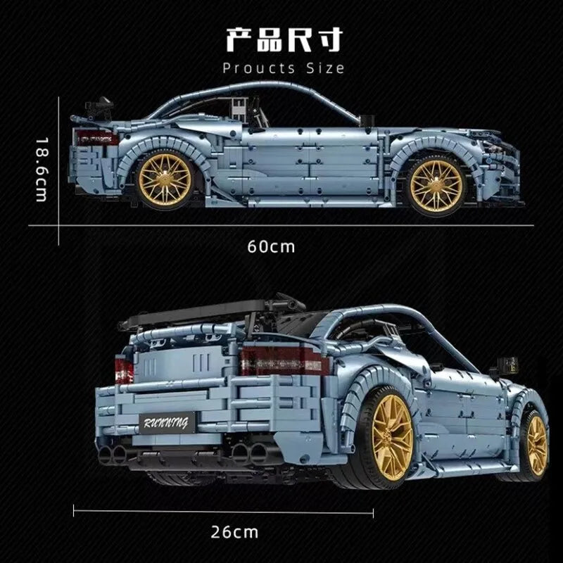 Building Blocks MOC C005 Benz C63 AMG Racing Concept Car Bricks Toy Construction Set Toys - 7