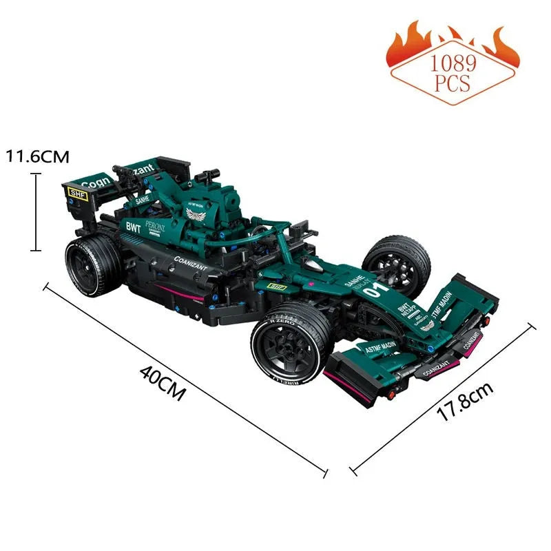 Building Blocks MOC C014 RC Concept F1 Formula One Racing Car Bricks Toy - 10
