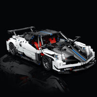 Thumbnail for Building Blocks MOC C017 Motorized RC Concept Pagani Roadster Bricks Toys - 8