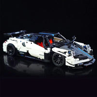 Thumbnail for Building Blocks MOC C017 Motorized RC Concept Pagani Roadster Bricks Toys - 9