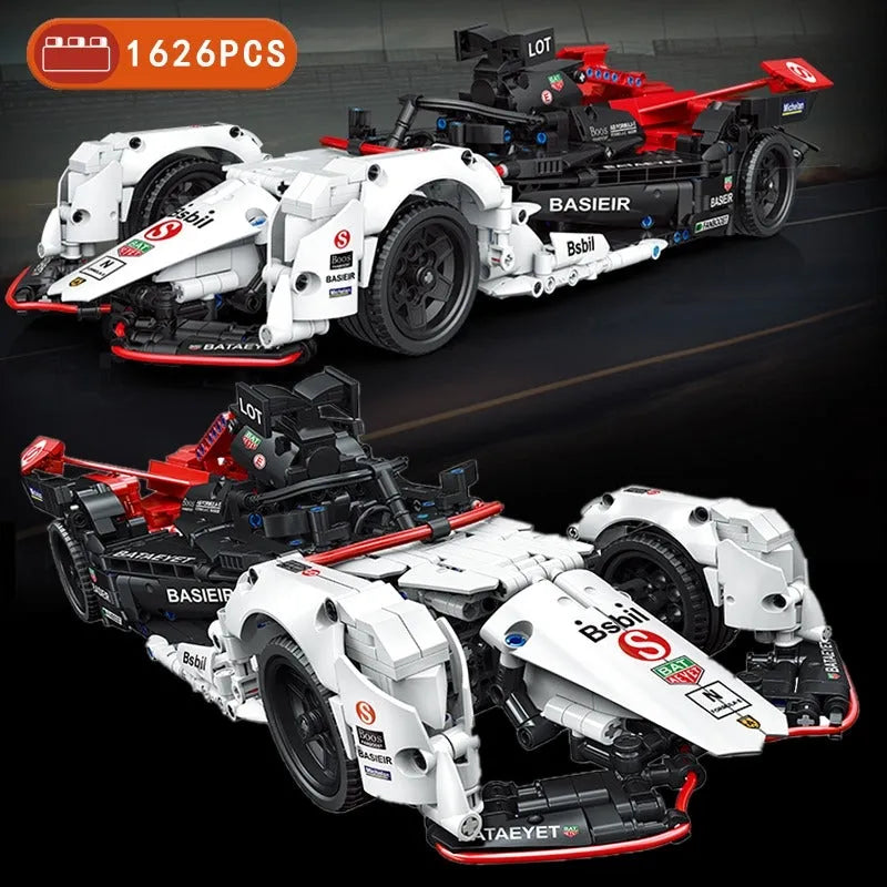 Building Blocks MOC C018 Concept RC Formula E Electric Racing Car Bricks Toys - 7