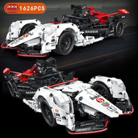 Thumbnail for Building Blocks MOC C018 Concept RC Formula E Electric Racing Car Bricks Toys - 7