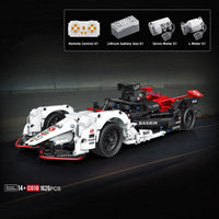 Thumbnail for Building Blocks MOC C018 Concept RC Formula E Electric Racing Car Bricks Toys Construction Set Toys - 4