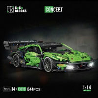 Thumbnail for Building Blocks MOC C019 Lambo Concept Roadster Sports Car Bricks Toy - 2