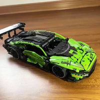 Thumbnail for Building Blocks MOC C019 Lambo Concept Roadster Sports Car Bricks Toy - 7