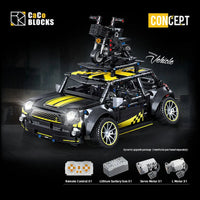 Thumbnail for Building Blocks MOC C020 RC Motorized Safety Mini Sports Car F56 Bricks Toy - 2