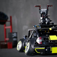 Thumbnail for Building Blocks MOC C020 RC Motorized Safety Mini Sports Car F56 Bricks Toy Construction Set Toys - 9