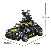 Thumbnail for Building Blocks MOC C020 RC Motorized Safety Mini Sports Car F56 Bricks Toy - 1
