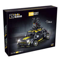 Thumbnail for Building Blocks MOC C020 RC Motorized Safety Mini Sports Car F56 Bricks Toy - 7