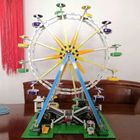 Thumbnail for Building Blocks City Creator Expert 15012 Motorized Ferris Wheel Bricks Toy - 10