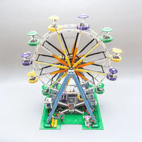 Thumbnail for Building Blocks City Creator Expert 15012 Motorized Ferris Wheel Bricks Toy - 14
