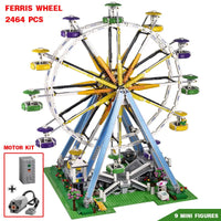 Thumbnail for Building Blocks City Creator Expert 15012 Motorized Ferris Wheel Bricks Toy - 1