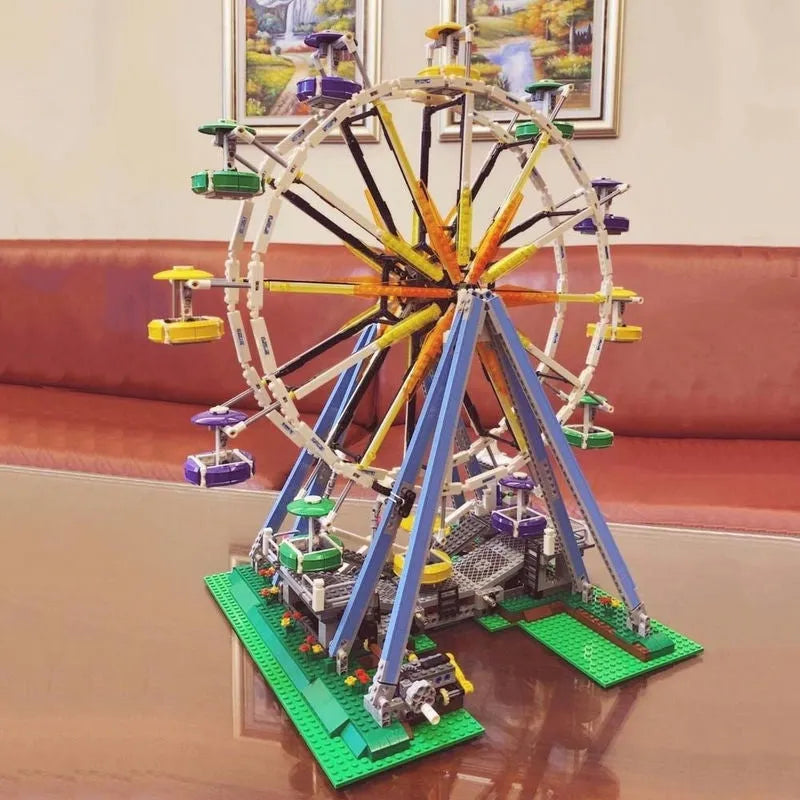 Building Blocks City Creator Expert 15012 Motorized Ferris Wheel Bricks Toy - 9