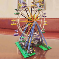 Thumbnail for Building Blocks City Creator Expert 15012 Motorized Ferris Wheel Bricks Toy - 9