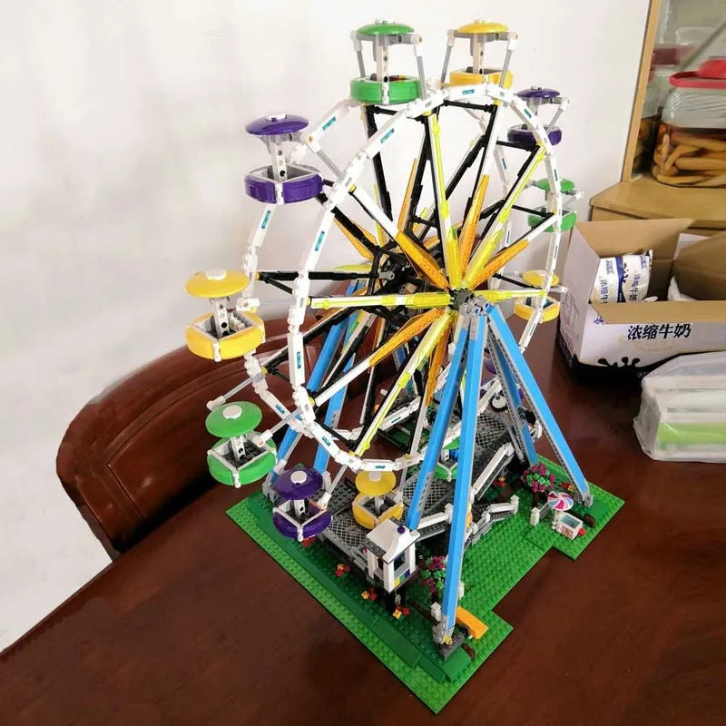 Building Blocks City Creator Expert 15012 Motorized Ferris Wheel Bricks Toy - 11