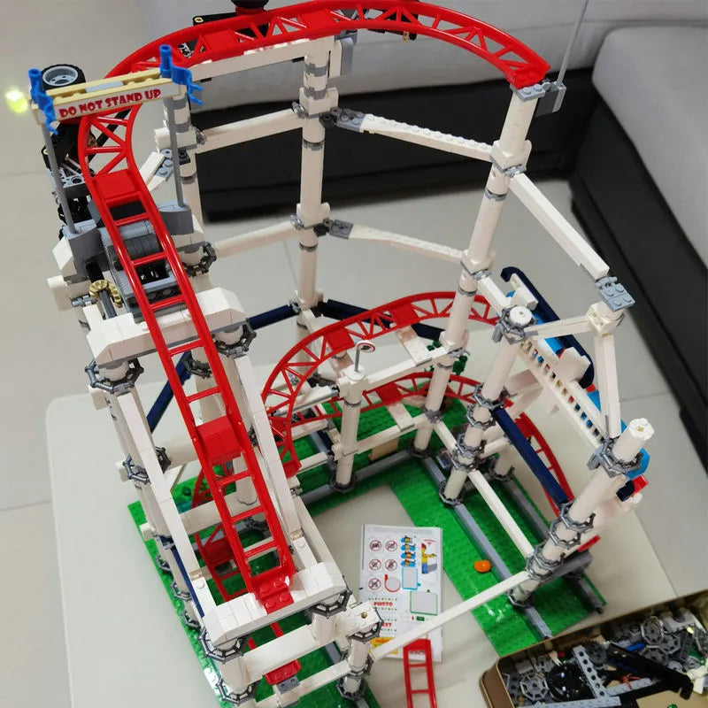 Building Blocks City Creator Experts MOC Roller Coaster Bricks Toys 15039 - 13