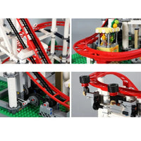 Thumbnail for Building Blocks City Creator Experts MOC Roller Coaster Bricks Toys 15039 - 12
