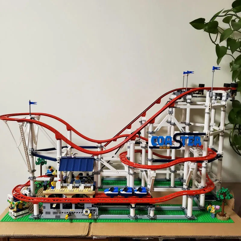 Building Blocks City Creator Experts MOC Roller Coaster Bricks Toys 15039 - 1