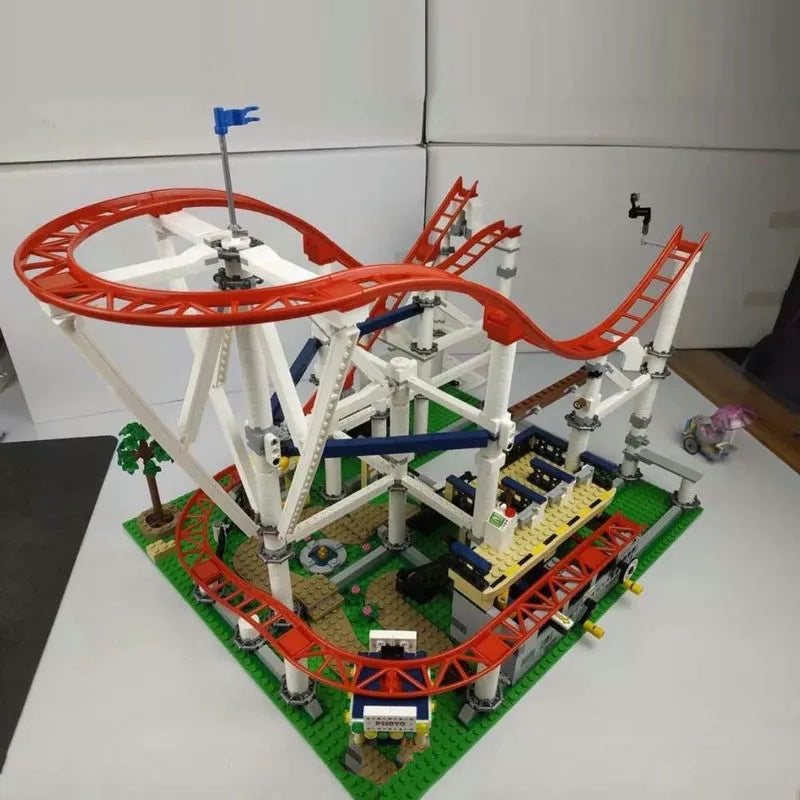 Building Blocks City Creator Experts MOC Roller Coaster Bricks Toys 15039 - 14