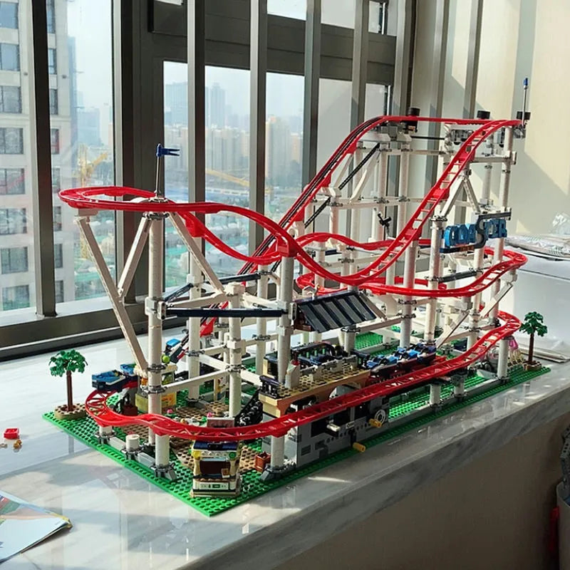Building Blocks City Creator Experts MOC Roller Coaster Bricks Toys 15039 - 3