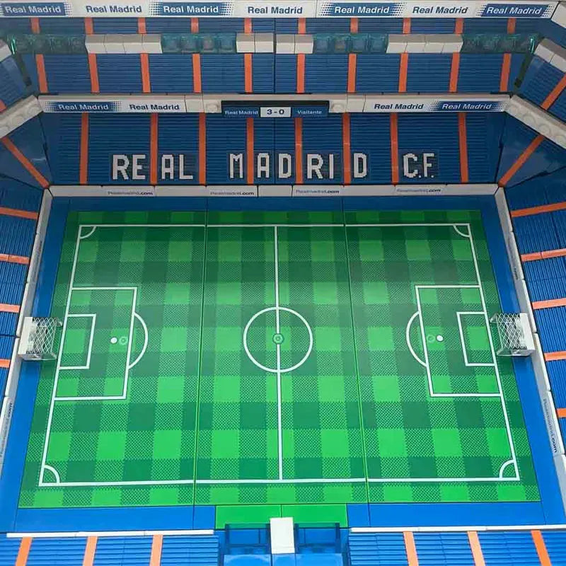 Building Blocks MOC City Expert Real Madrid Football Stadium Bricks Toy - 9