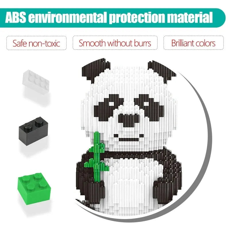 Building Blocks City Experts MOC Cute Panda MINI Bricks Kids Toys Construction Set Toys - 4