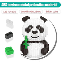 Thumbnail for Building Blocks City Experts MOC Cute Panda MINI Bricks Kids Toys Construction Set Toys - 4