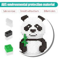 Thumbnail for Building Blocks City Experts MOC Cute Panda MINI Bricks Kids Toys - 4