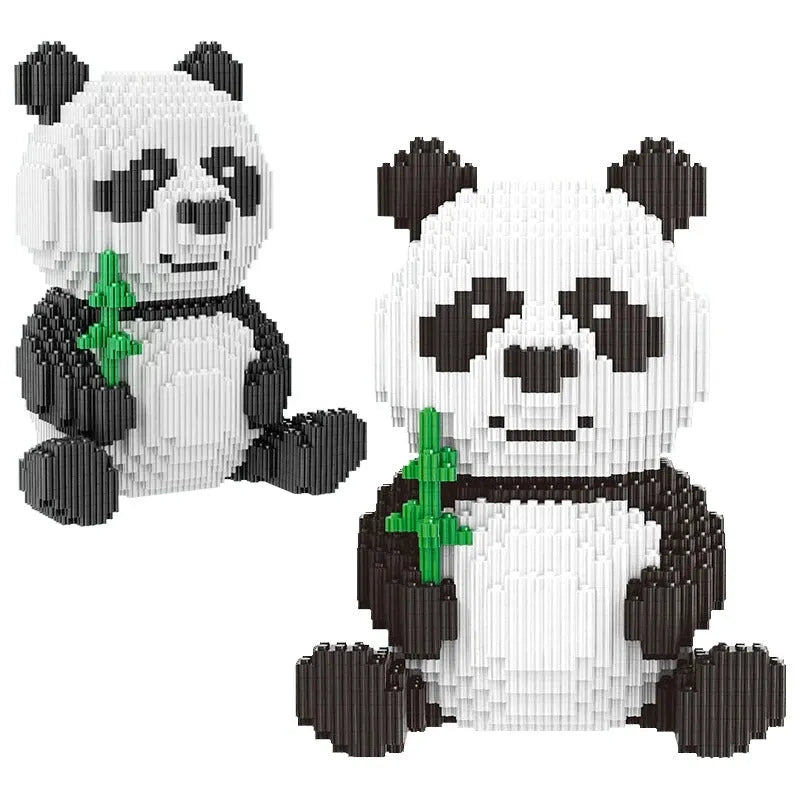 Building Blocks City Experts MOC Cute Panda MINI Bricks Kids Toys - 1
