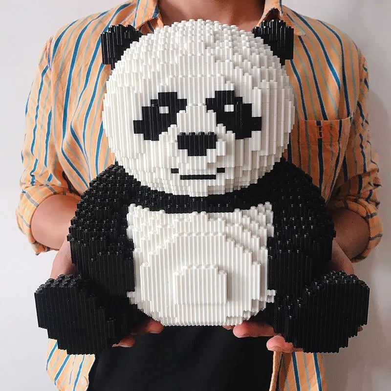 Building Blocks City Experts MOC Cute Panda MINI Bricks Kids Toys - 10