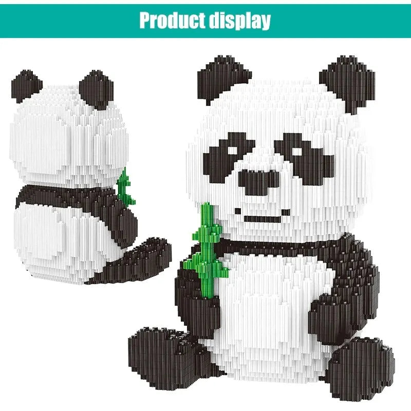 Building Blocks City Experts MOC Cute Panda MINI Bricks Kids Toys - 5