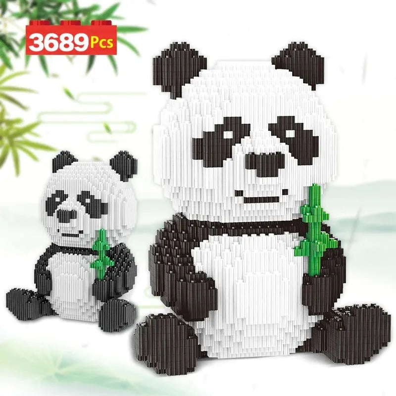 Building Blocks City Experts MOC Cute Panda MINI Bricks Kids Toys - 2