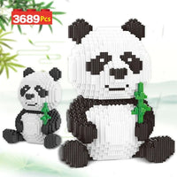 Thumbnail for Building Blocks City Experts MOC Cute Panda MINI Bricks Kids Toys Construction Set Toys - 2