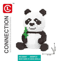 Thumbnail for Building Blocks City Experts MOC Cute Panda MINI Bricks Kids Toys Construction Set Toys - 11