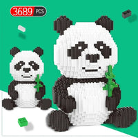 Thumbnail for Building Blocks City Experts MOC Cute Panda MINI Bricks Kids Toys - 6