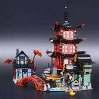Thumbnail for Building Blocks City Ninjago MOC Temple Airjitzu Bricks Toys 06022 Construction Set Toys - 1